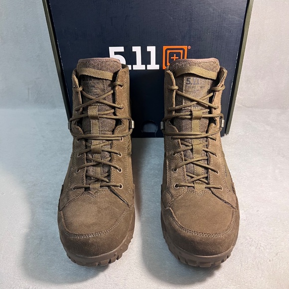 5.11 Tactical A/T 6-Inch Non-Zip Boots, Style 12440 Dark Coyote Size 14.0 R - Picture 2 of 9